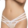 Seven 'til Midnight White Floral And Lace Thong Panty