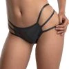 Midnight Ballerina Black Twinkle Bow Back Thong -LEG AVENUE shop 109 03 blk front 97775