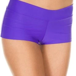 MUSIC LEGS Purple Stretch Booty Shorts