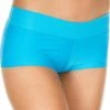 MUSIC LEGS Turquoise Stretch Booty Shorts -LEG AVENUE shop 121 TUR Front 27311