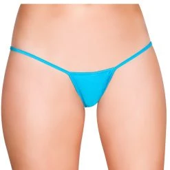 Roma Turquoise 'Y' Back Micro Thong Bikini Bottom