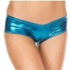 MUSIC LEGS Micro Metallic Booty Shorts -LEG AVENUE shop 131 blue front 79244