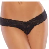 Coquette Peek-A-Boo Satin Bow Panty -LEG AVENUE shop 138 blk front 87938