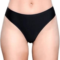 Be Wicked Black Microfiber Thong Panty -LEG AVENUE shop 1850B Front 59490 410648f3 0377 4328 a2ce 3ebc2a8186d3
