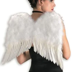 Rubie's Deluxe White Faux Feather Angel Wings