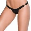 MAPALÉ Black Clip Perfect Thong -LEG AVENUE shop 1 34149
