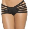MAPALÉ Black Slash Panty -LEG AVENUE shop 3030 BLK FRONT 12893