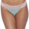 Popsi Pink And Mint Lace Thong Panty -LEG AVENUE shop 514 m p front 03708