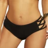 Seven 'til Midnight Jasmine Black Crisscross Strap Bikini Bottoms -LEG AVENUE shop 70006 bottoms front 69982
