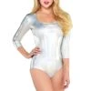 AMSCAN Iridescent Metallic Shimmer Bodysuit -LEG AVENUE shop 8401633 FRONT 51164