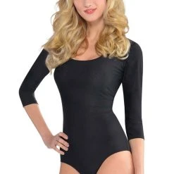 AMSCAN Basic Black Bodysuit