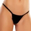Allure Black G-String Velvet Panty