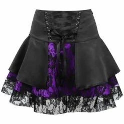 Daisy Corsets USA Purple Gothic Mini Skirt