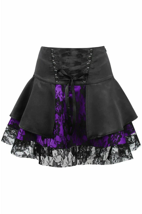 Daisy Corsets USA Purple Gothic Mini Skirt 3 Daisy Corsets USA Purple Gothic Mini Skirt