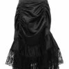 Daisy Corsets USA Black Satin And Lace Gothic Bustle Skirt 1 Daisy Corsets USA Black Satin And Lace Gothic Bustle Skirt -LEG AVENUE shop ACC 790a