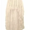 Daisy Corsets USA Ivory Lace Hi-Low Skirt -LEG AVENUE shop ACC 803a