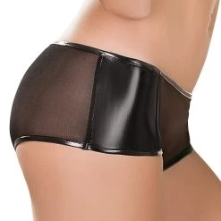 Magic Silk Raven Mesh Booty Shorts -LEG AVENUE shop B579 SIDE 11039