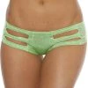 BodyShotz Green Sparkle Rave Micro Shorts -LEG AVENUE shop BS208S GREEN FRONT 38935