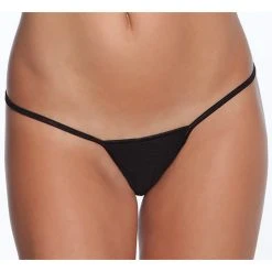 Coquette Lycra G String -LEG AVENUE shop C100 blk 26784