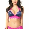 Daisy Corsets USA Navy Sequin Pucker Bikini With Fuchsia Lace -LEG AVENUE shop DBW 103a 892c1b8f 6179 4ac8 a9d9 794bac699268