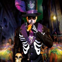 Dreamgirl Men's Bourbon Street Voodoo Costume -LEG AVENUE shop DG12573 Editorial