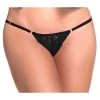 MAPALÉ Lace Keyhole Panty -LEG AVENUE shop EP107 Black Front 10300