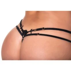 MAPALÉ Strappy Panty -LEG AVENUE shop EP108 Black Details 86126