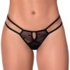 MAPALÉ Strappy Panty -LEG AVENUE shop EP108 Black Front 19681