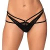 MAPALÉ Adjustable Strappy Thong -LEG AVENUE shop EP111 Black Front