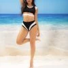 MAPALÉ Black And White Sporty Two Piece -LEG AVENUE shop EP6620 Black White Front 13628