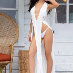 MAPALÉ Plunging Beach Cover Up 7 MAPALÉ Plunging Beach Cover Up -LEG AVENUE shop EP7897 Ivory Front 01261 35cf9c13 3fb9 403b b072 f3e6ea7d2f28