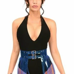 Daisy Corsets USA Blue Clear Fringe Skirt