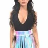Daisy Corsets USA Blue/Purple Holo Fringe Skirt -LEG AVENUE shop HAR 536