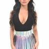 Daisy Corsets USA Silver Holo Fringe Skirt -LEG AVENUE shop HAR 537