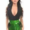 Daisy Corsets USA Green Holo Fringe Skirt -LEG AVENUE shop HAR 539