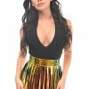 Daisy Corsets USA Sunset Holo Fringe Skirt -LEG AVENUE shop HAR 541