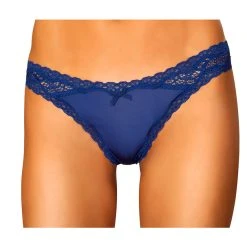 Roma Costume Thong Panty -LEG AVENUE shop LI208 Blue 20801