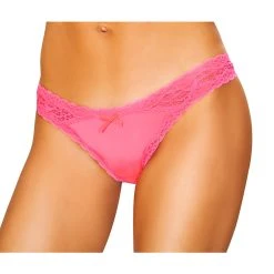 Roma Costume Thong Panty -LEG AVENUE shop LI208 Hot Pink 48839