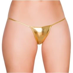 Roma Costume Metallic Low Rise G-String -LEG AVENUE shop R127Q Gold 68612