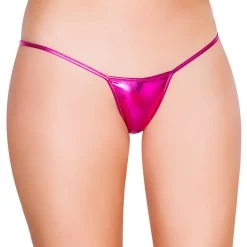 Roma Costume Metallic Low Rise G-String -LEG AVENUE shop R127Q Pink 16875