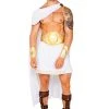 Roma Olympian God Costume -LEG AVENUE shop RM5109 white gold front