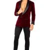 Roma Playboy Smoke Lounge Gent Costume -LEG AVENUE shop RMPB139 burgundy front