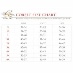 Daisy Corsets USA Formal Tuxedo Steel Boned Overbust Corset -LEG AVENUE shop SizeChart 7b8230fc 817f 4b6f 9217 772cbdc79921