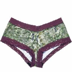 Wilderness Dreams Lace Trimmed Camo Boy Shorts