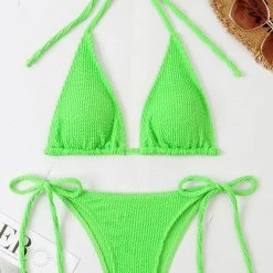 3WISHES Neon Beach Babe Bikini -LEG AVENUE shop WF4 ORZ 8813 neon green front