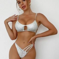 3WISHES Silver Siren Bikini -LEG AVENUE shop WFS1 CJ 0111 silver front 4