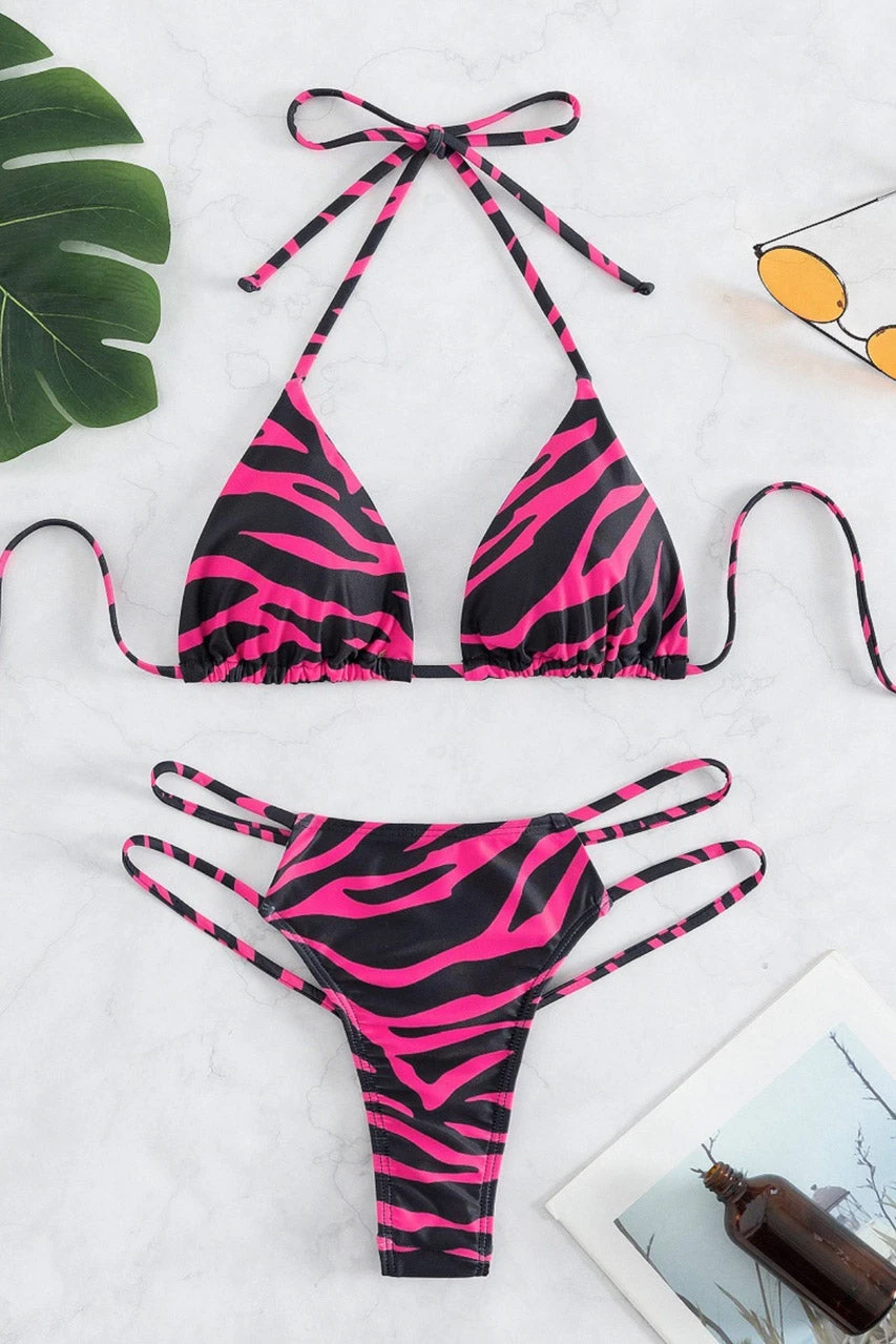 3WISHES Going Wild Zebra Print Bikini 6 3WISHES Going Wild Zebra Print Bikini - Image 4