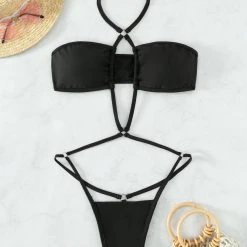 3WISHES Black Beauty Micro Monokini -LEG AVENUE shop WSF5 3037 black front 2