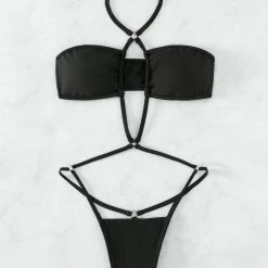 3WISHES Black Beauty Micro Monokini -LEG AVENUE shop WSF5 3037 black front 3