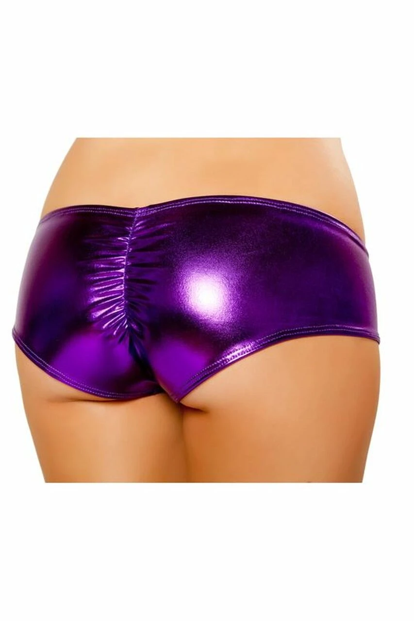 Roma Costume Pucker Back Metallic Shorts 5 Roma Costume Pucker Back Metallic Shorts - Image 3